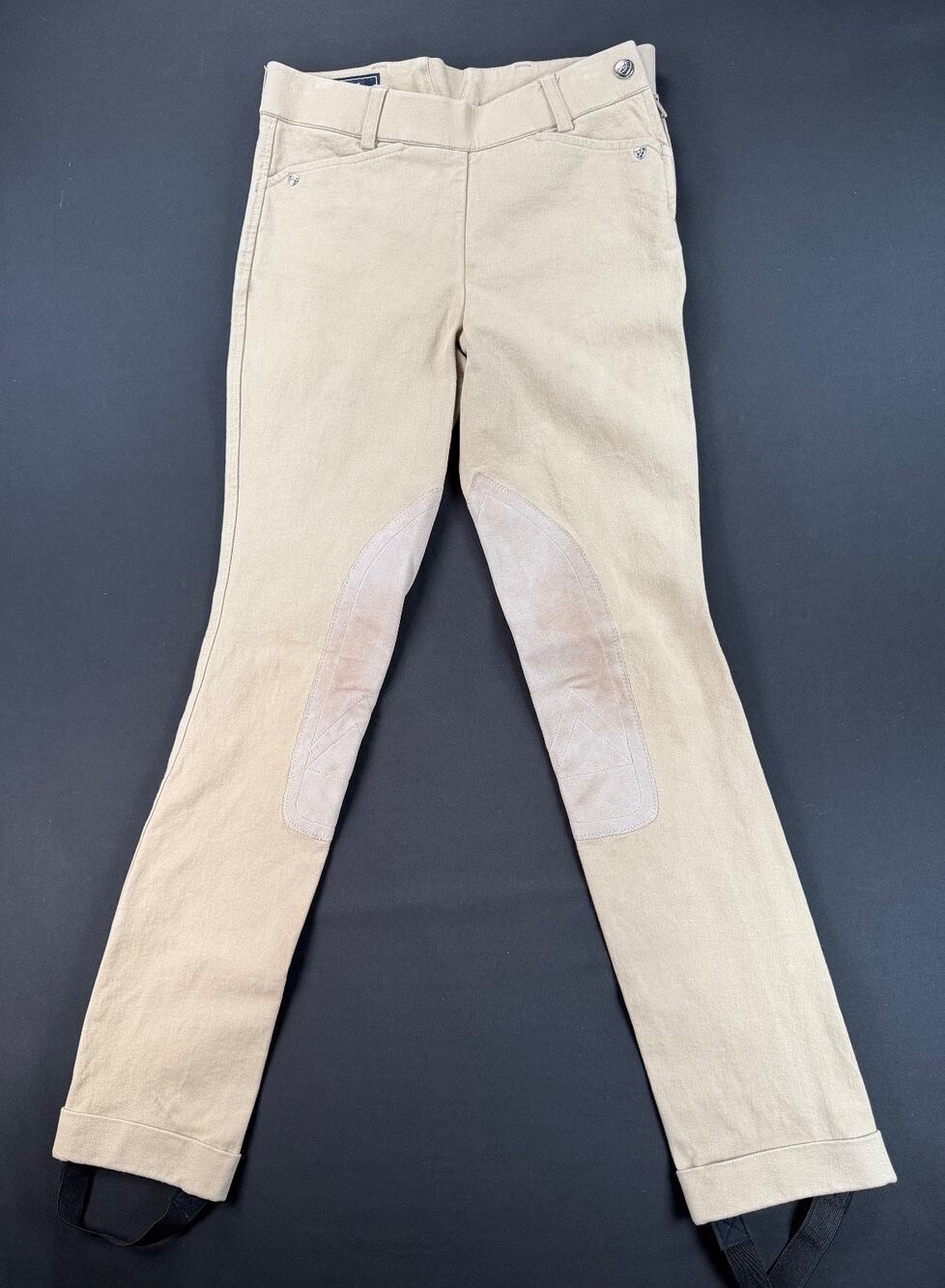 Ariat Side-Zip Tan Show Jods / Jodhpurs (Size 12)
